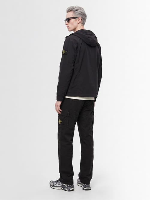 Stone Island: 尼龙连帽短款外套