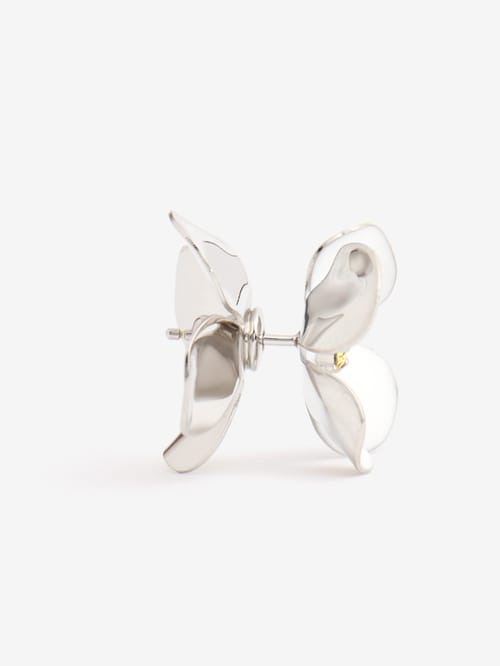 Marni: Enamel flower stud earrings