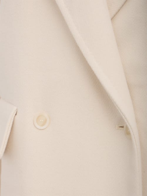 CRUNA: Oversized double-breasted long coat