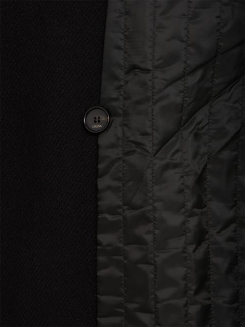 CRUNA: Oversize double-breasted long coat