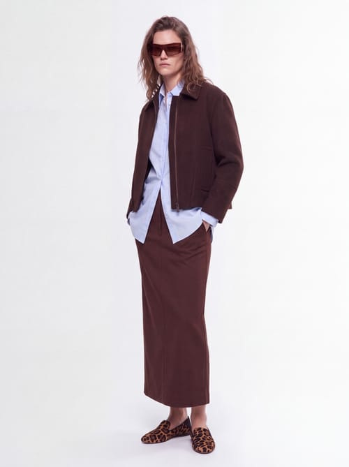 CRUNA: Oversized zipped jacket