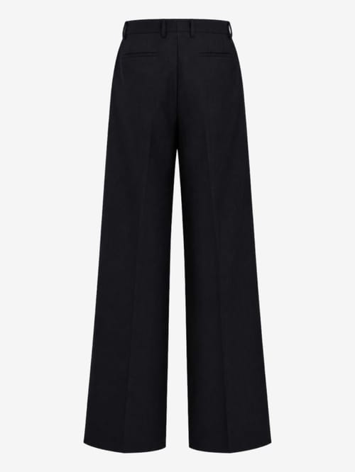 ANIPS: Pantaloni a gamba larga in lana merino