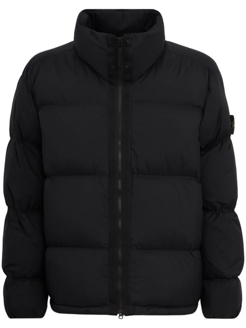 Stone Island: 可拆卸帽子的尼龙羽绒服