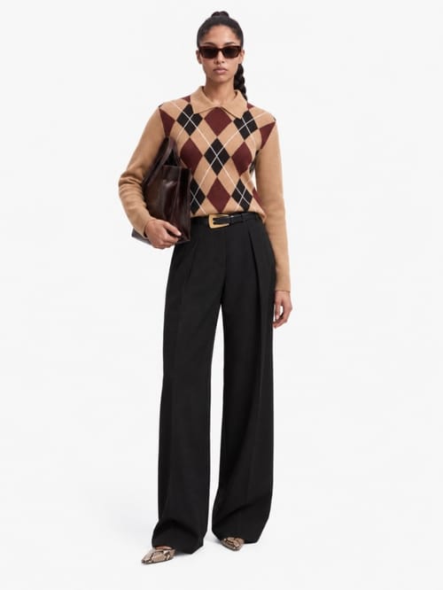 MSGM: Polo con motivo a rombi