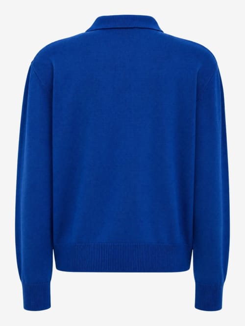 Bluemarble: Wool and cashmere knit polo