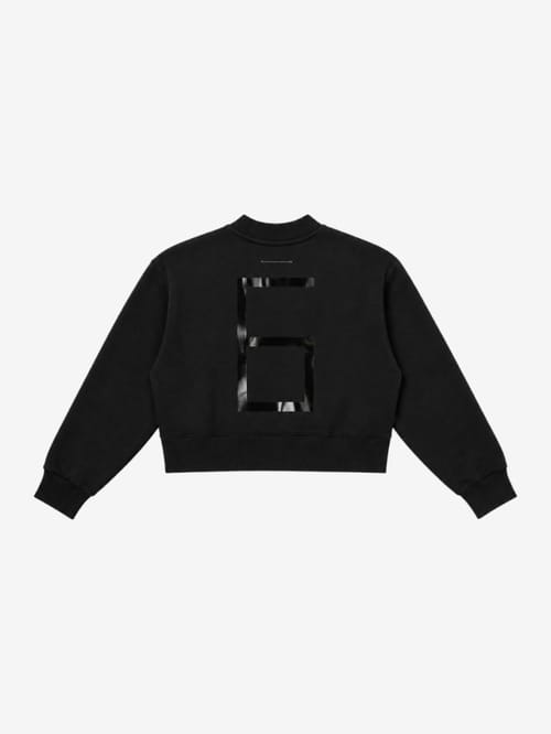 MM6 Maison Margiela: Printed cotton crewneck sweatshirt
