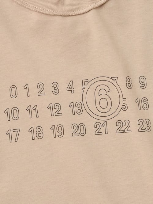 MM6 Maison Margiela: Printed cotton crewneck t-shirt