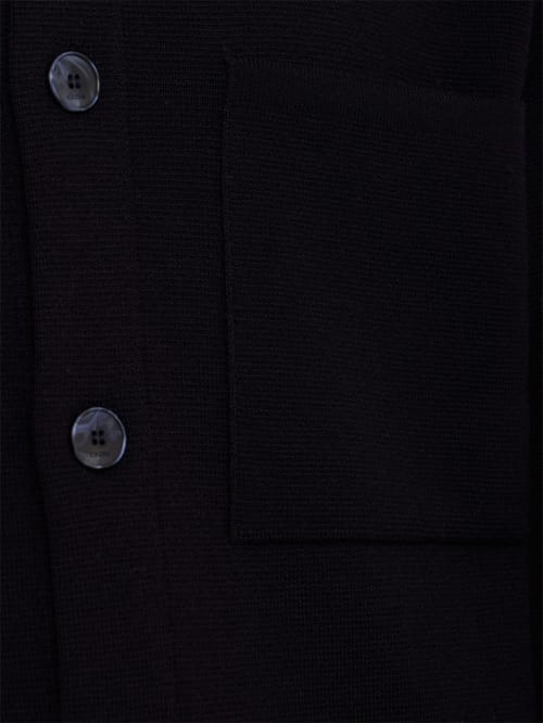 CRUNA: Punto Milano wool knit cardigan