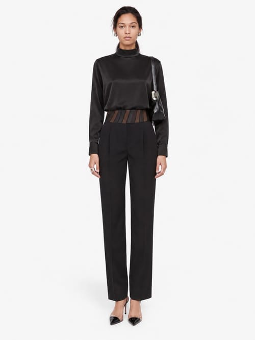 CRUNA: Regular fit mock-neck top