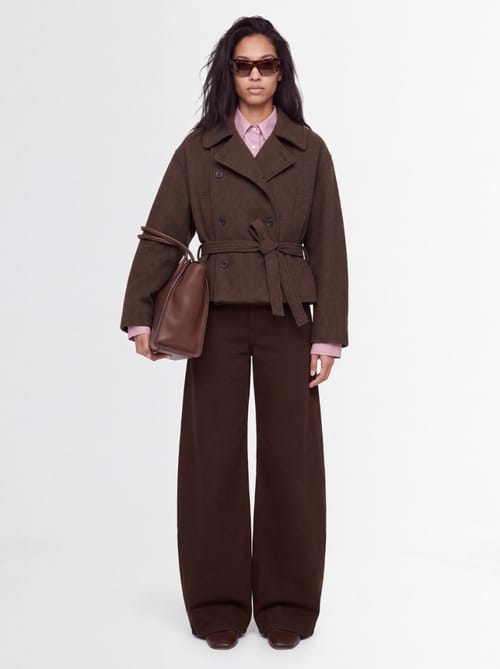 Lemaire: Short wrap coat