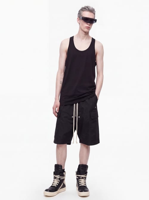 Rick Owens: Cargobelas cotton shorts