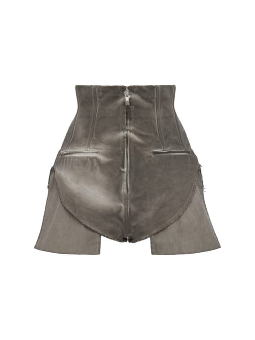 Rick Owens DRKSHDW: 牛仔短裤 - 脏污