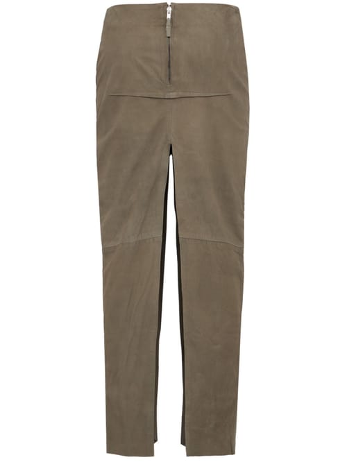 Rick Owens: Sliced leather skirt