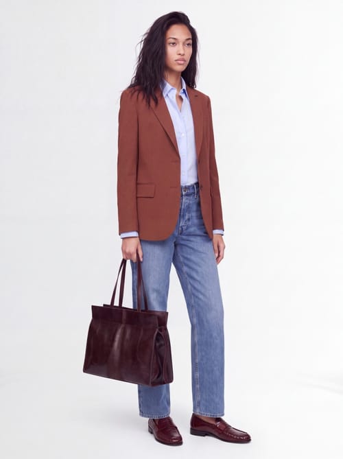 CRUNA: Blazer ajusté à simple poitrine