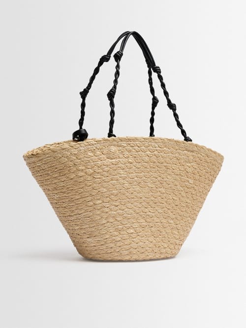 Jil Sander: Kleine Tangle Viskose Bucket Tote