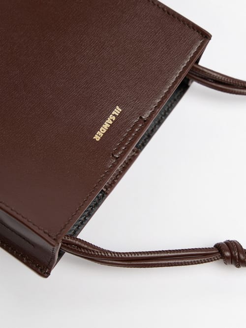 Jil Sander: Kleine Tangle Schultertasche aus Kalbsleder