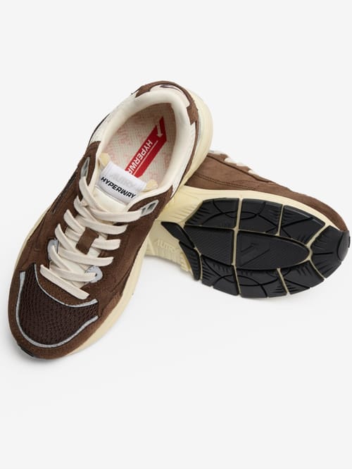 Autry: Baskets Hyperway Low en cuir de veau