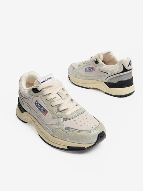 Autry: Baskets Hyperway Low en cuir de veau
