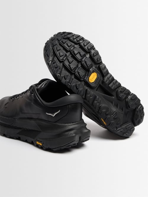 Hoka: Baskets Mafate X TP en cuir