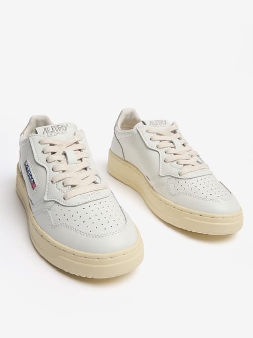 Autry: Baskets Medalist Low en cuir de vache