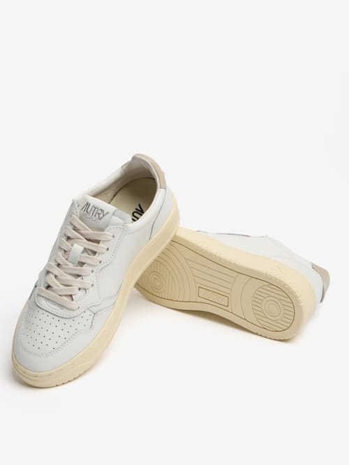 Autry: Baskets Medalist Low en cuir de vache