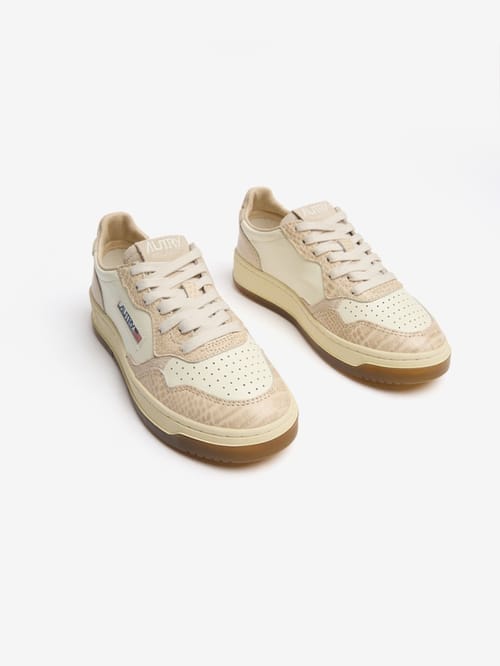 Autry: Baskets Medalist Low en cuir de vache