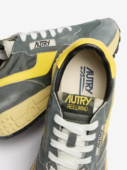 Autry: Sneakers Reelwind Low in nylon e pelle