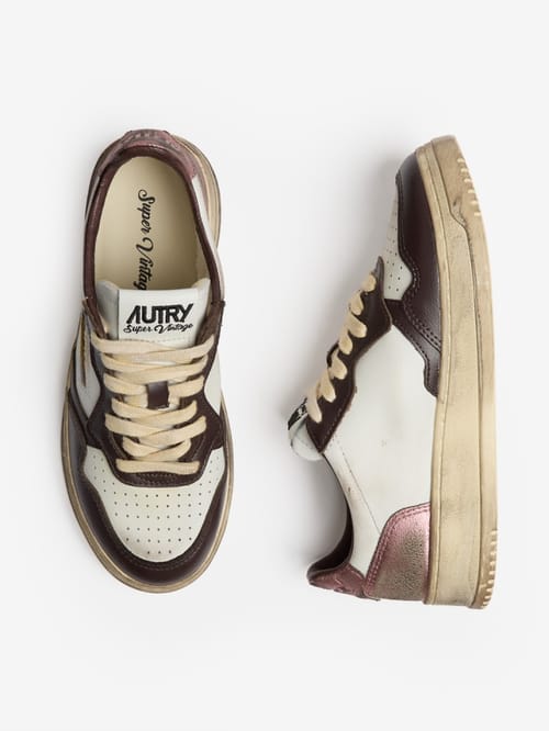 Autry: Baskets Super Vintage Low en veau