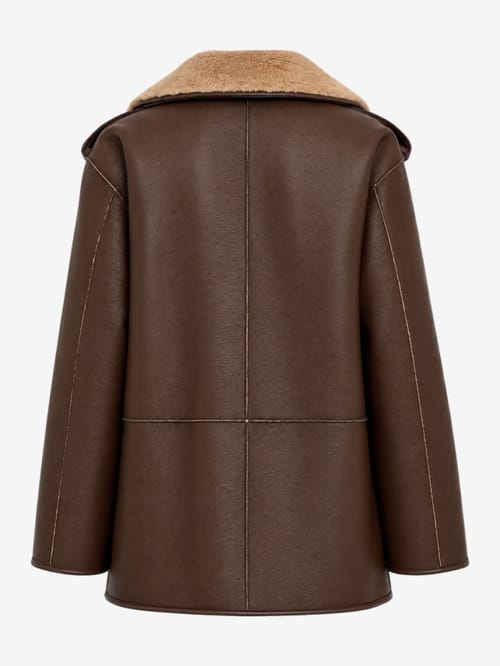 LUISA SPAGNOLI: Socio shearling jacket