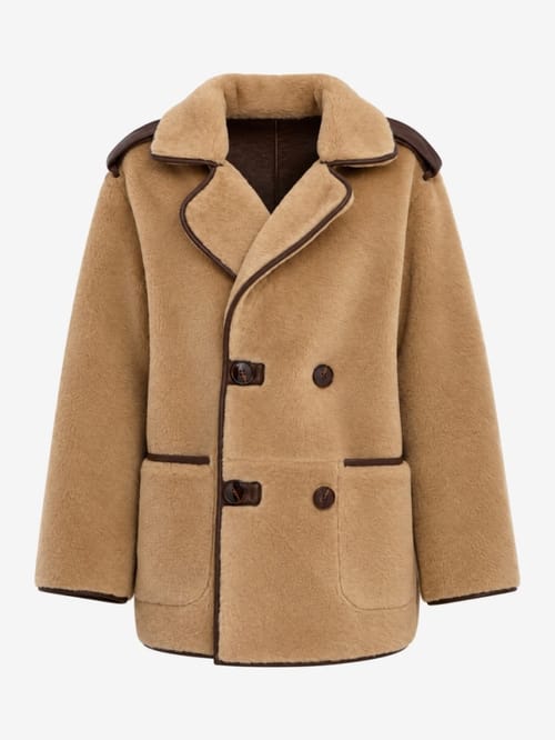 LUISA SPAGNOLI: Socio shearling jacket