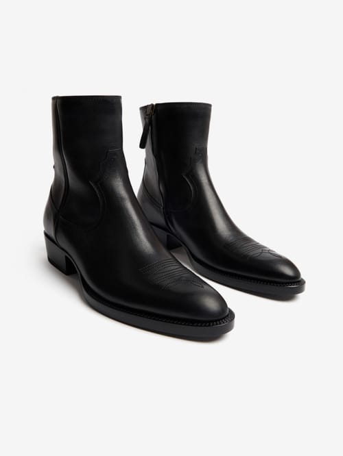 Buttero: Santomato calf leather ankle boots