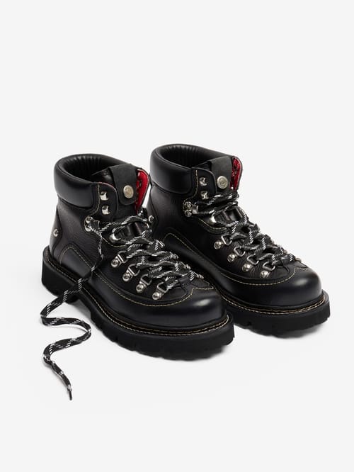 Dsquared2: Canadian leather hiking boots