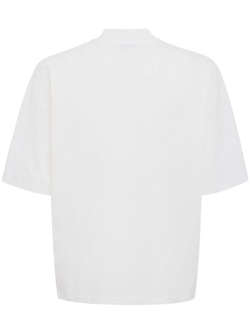 Jil Sander: Mock 领口方正宽松版型棉 T 恤