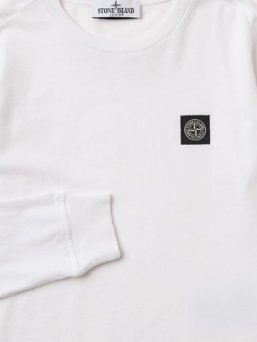 Stone Island Junior: T-shirt en coton à manches longues