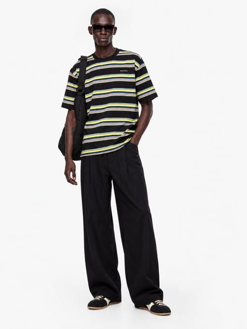 Marni: Bold stripe cotton jersey T-shirt