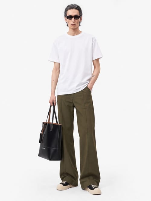 Marni: Logo cotton jersey T-shirt