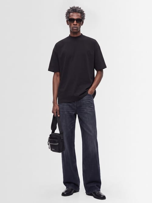 Jil Sander: Cotton mock-neck T-shirt