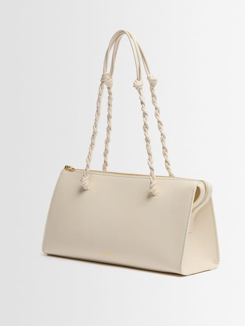 Jil Sander: Kalbleder Tangle Tent Reißverschluss Schultertasche