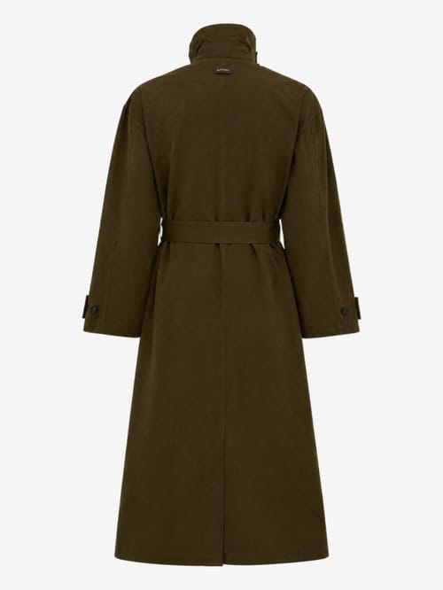 Bluemarble: Cotton blend funnel neck trench coat