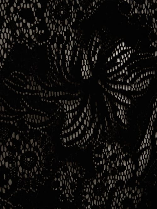 MSGM: Velvet flock lace mini dress