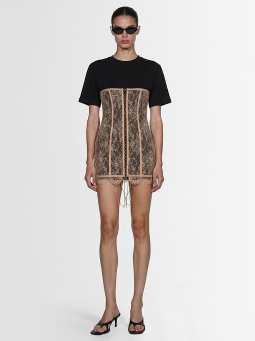 Giuseppe Di Morabito: Mini dress with lace