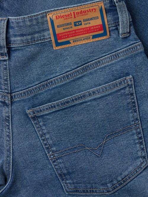 Diesel Kids: Washed denim straight jeans
