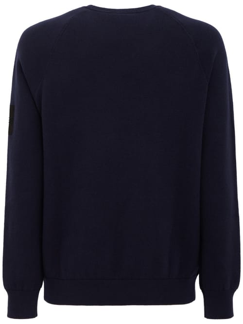 OUTHERE: Woodveil cotton blend crewneck sweater