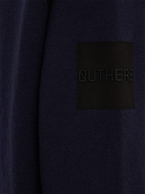 OUTHERE: Woodveil cotton blend crewneck sweater