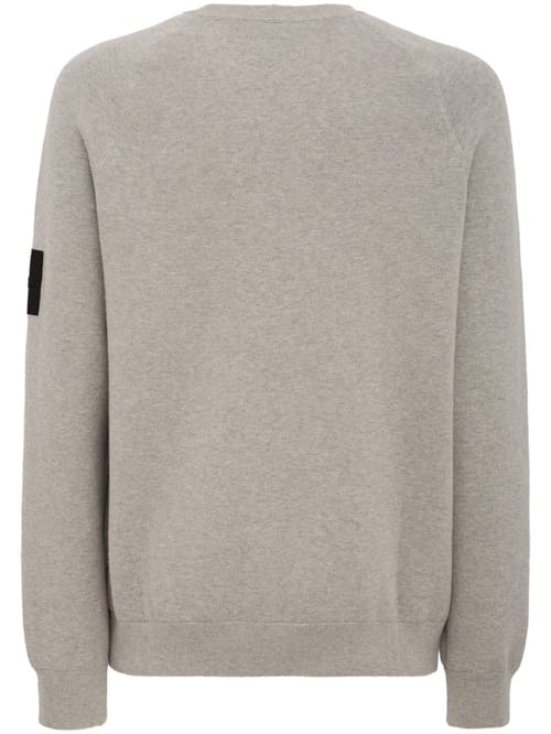 OUTHERE: Woodveil cotton blend crewneck sweater