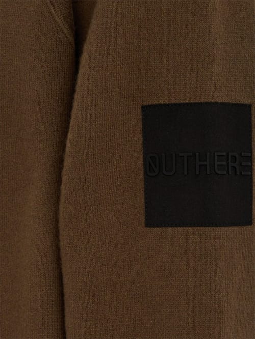 OUTHERE: Woodveil cotton blend crewneck sweater
