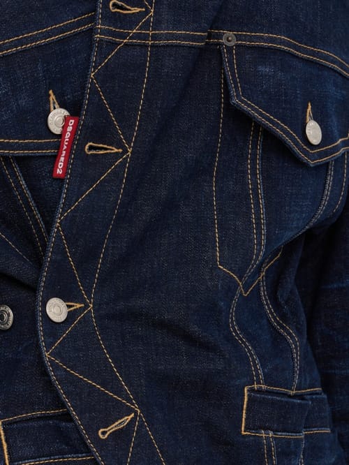 Dsquared2: Wrap Over Jean Jacket
