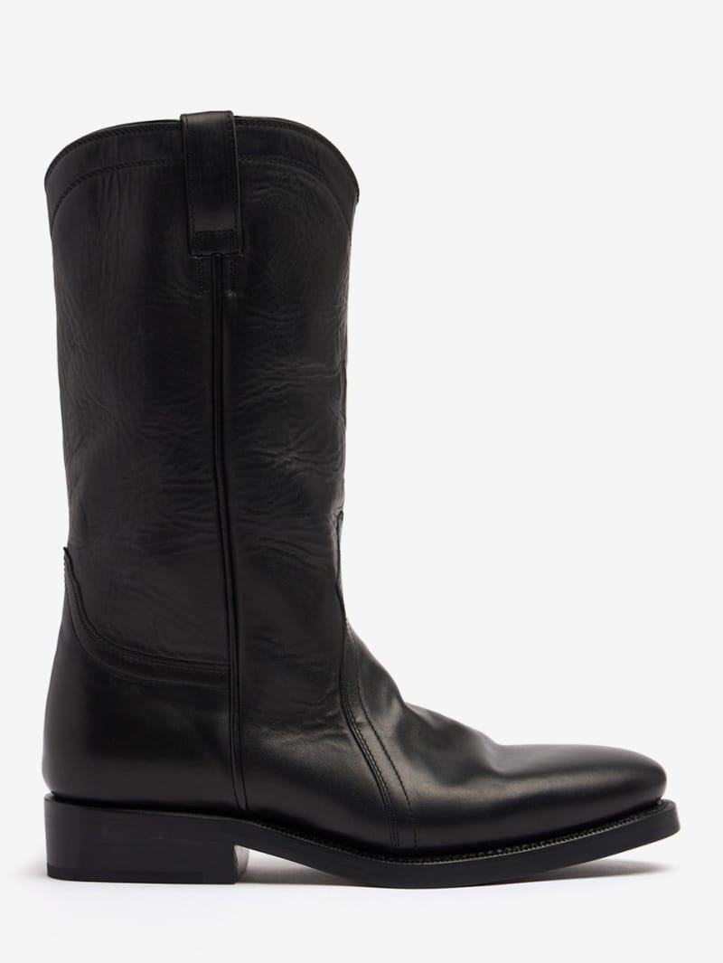 Jil Sander: 20mm Bruce leather cowboy boots