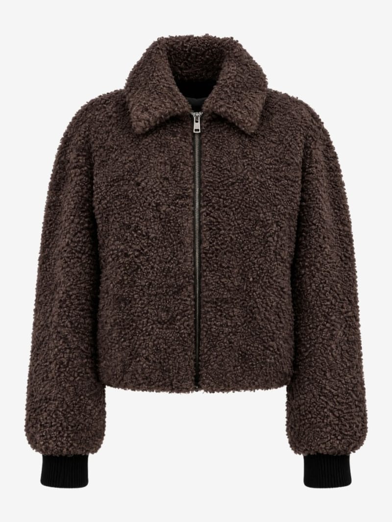 MSGM: Faux shearling bomber jacket