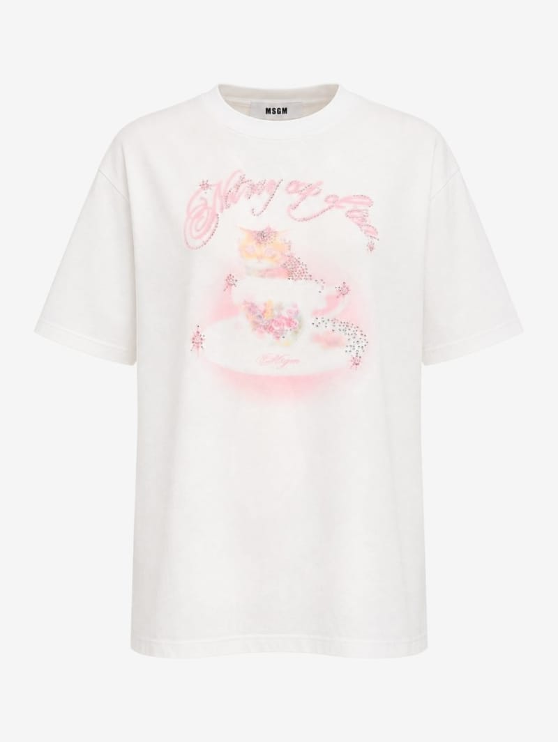 MSGM: Printed oversize t-shirt